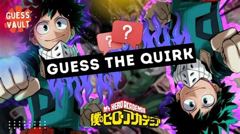 What's Your My Hero Academia Quirk (Custom Quirks) What's Your My Hero Academia Quirk (Custom Quirks) damn, i haven't made a quiz in a long time well, here you go and i made all the quirks myself D i'm so proud of myself. . My hero academia quirk quiz